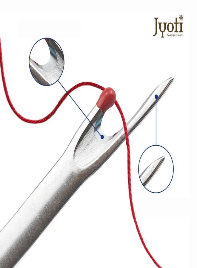Jyoti 36406 Premium Plastic Seam Ripper Stainless Steel Thread Cutter Stitch Unpicker and Opener Sewing Tool with Cover Handy Remover DIY Craft, Large - Pack of 5 Pieces - Image 2